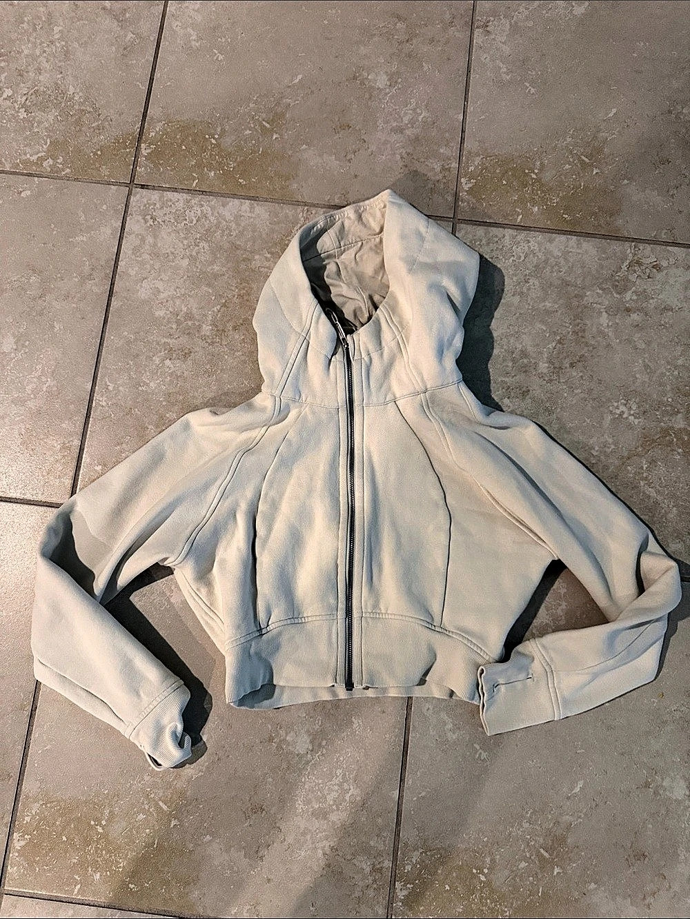 lululemon Scuba croped Full-Zip Hoodie Women's Size 8